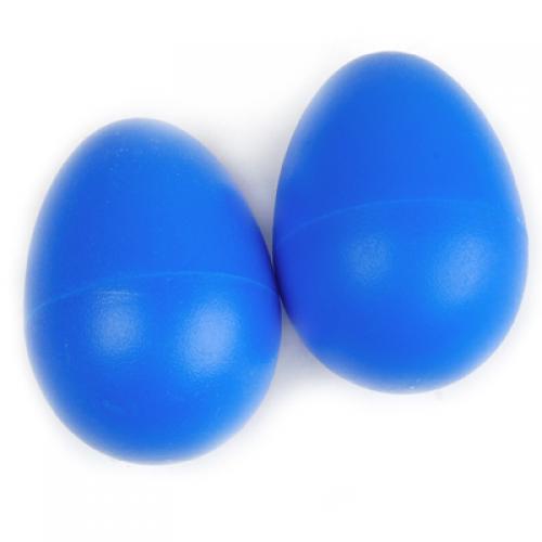 Par de Maracas con forma de huevo en rojo, azul y amarillo, Juguete Musical de Rumba