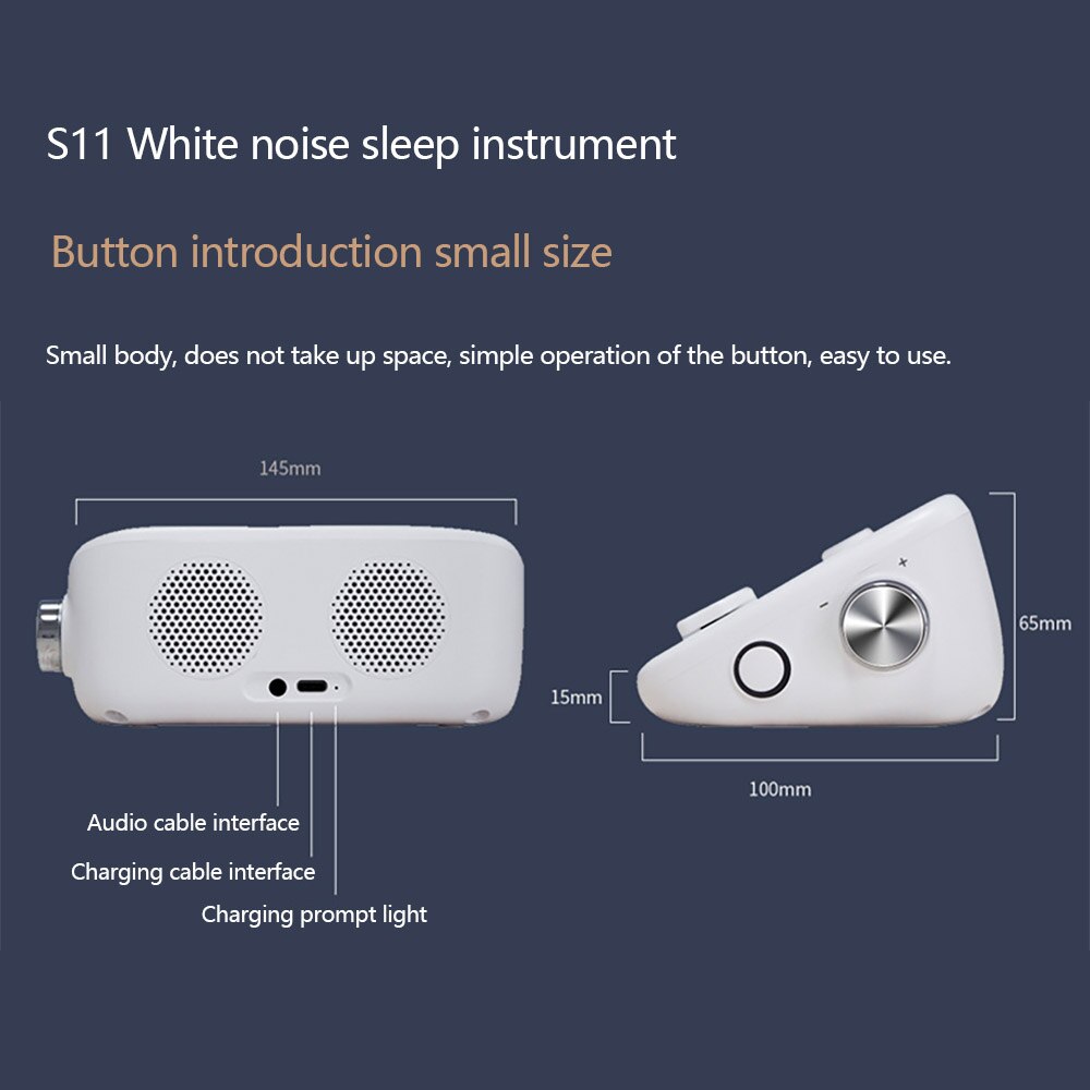 Baby Sleeping Monitors Baby Noise Machine USB Rechargeable White Noise Machine Timed White Noise Sound Machine Sleep Relaxation