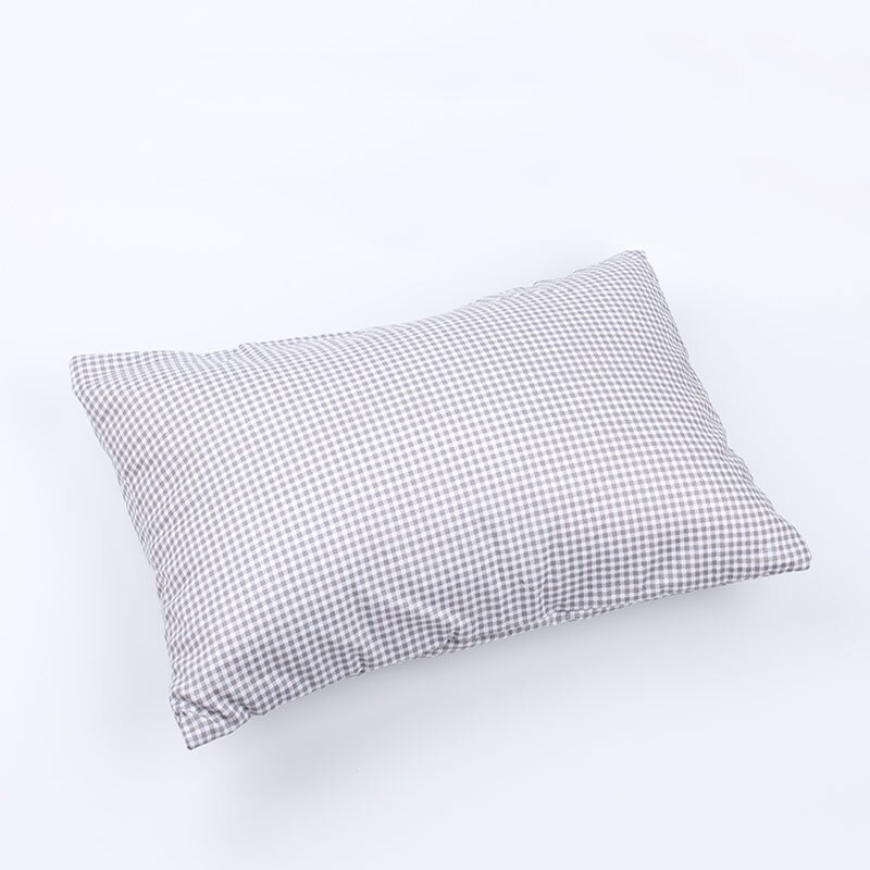 Petit oreiller avec taie d'oreiller doux et noyau complet, pour adulte, repose-sieste, petit oreiller de sommeil, envoyer un sac de rangement en: light gray(cotton)