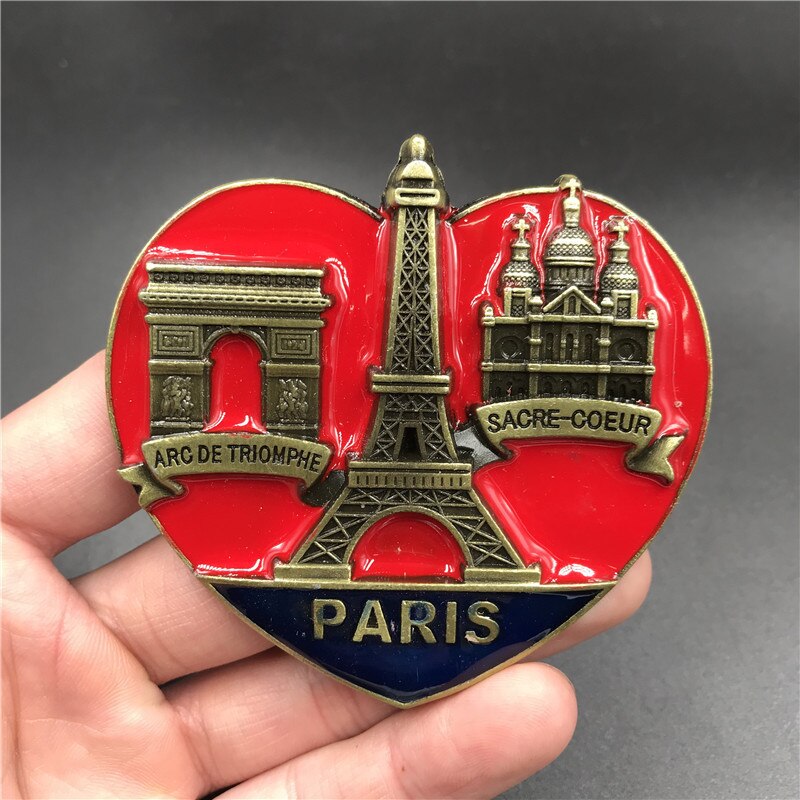 3D Alloy Fridge Magnets Different Countries Landscape Refrigerator Magnets Travel Souvenirs: 17