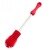 Creatieve Fles Borstel Unieke Voor Baby Flessen Schrobben Silicone Cleaning Tool Keuken Cleaner Voor Wassen Cleaning: Rood