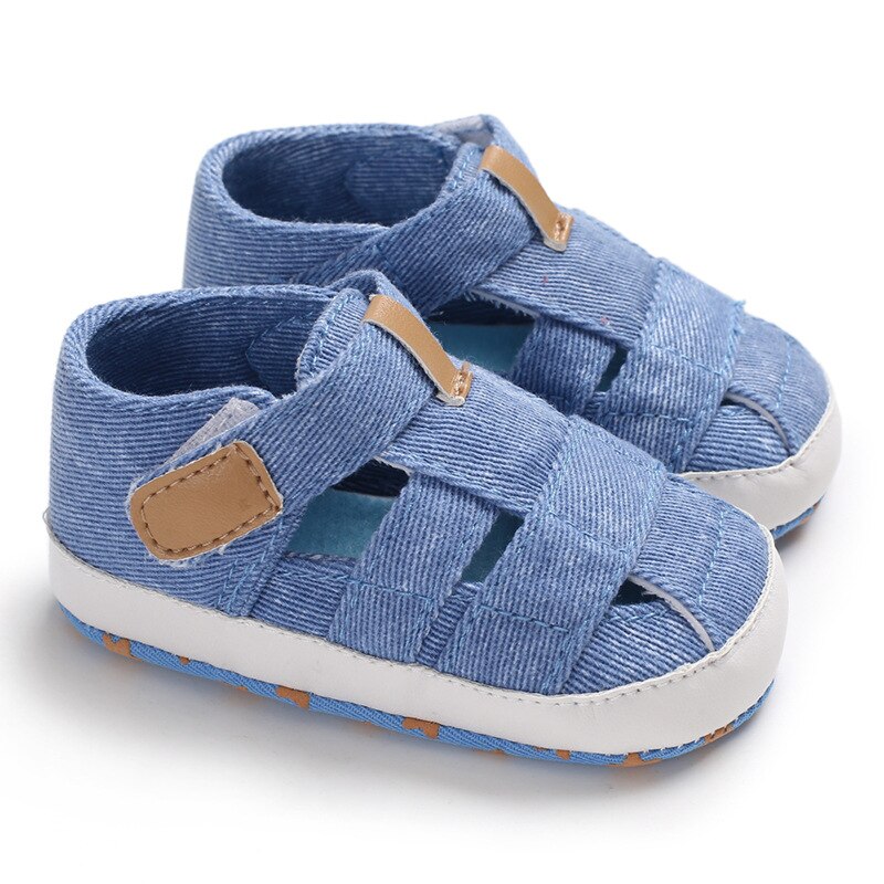 freundlicher Neugeborenen Baby Jungen Sommer Weiche Krippe Schuhe Erste Wanderer Anti Unterhose Sandalen Schuh