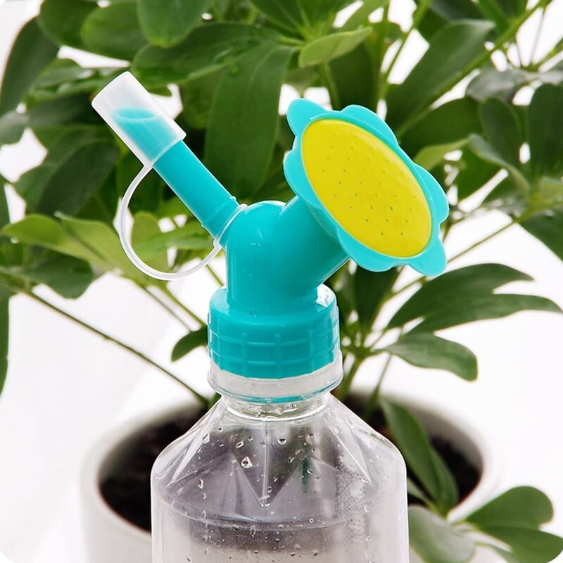 Aspersor de jardinería portátil 2 en 1, boquilla de regadera para interior, cabezal de ducha de riego de plástico, herramienta de jardín
