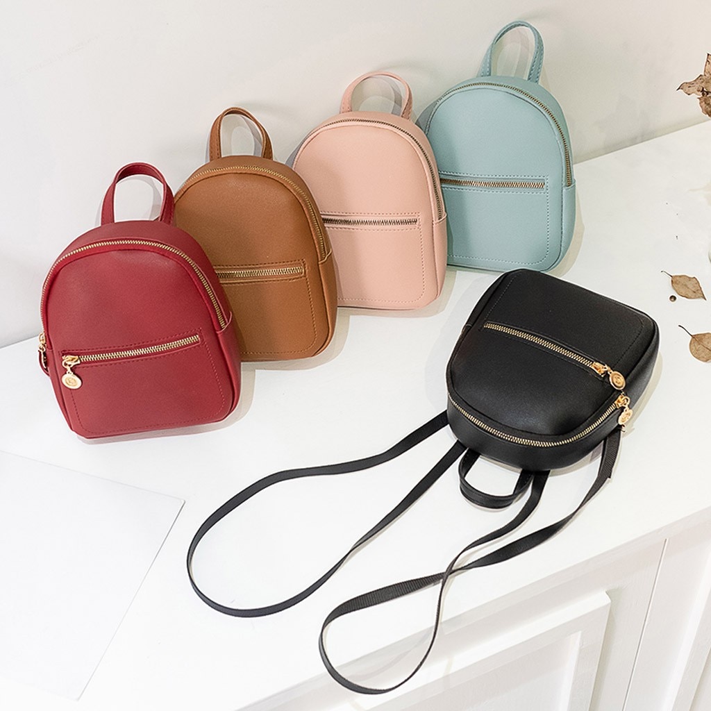 Women Shoulders Small Backpack Letter Purse Mobile Phone Bag mini backpack mochila feminina#20