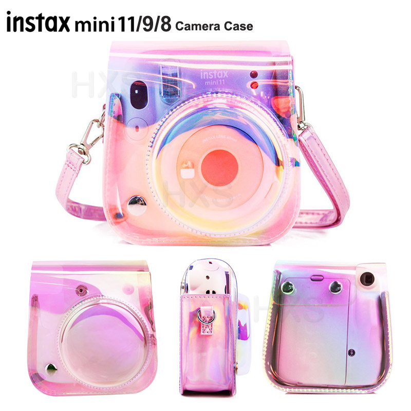 Camera Case Compatibel Met Fujifilm Instax Mini 11/9/8 Instant Film Camera, pu Lederen Tas Cover Met Verstelbare Schouderband: Y