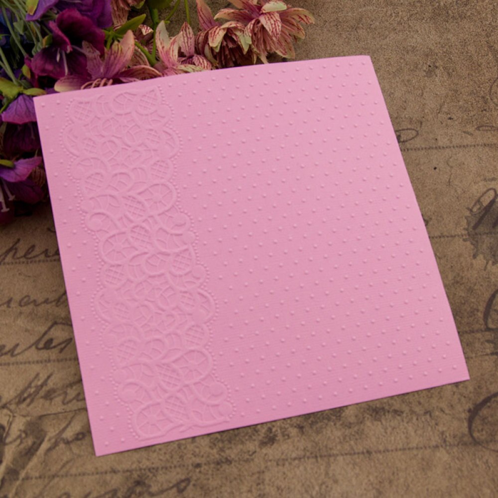 3D Embossing Folders Point Background Plastic Embossing Folder For Scrapbooking DIY Photo Album Card