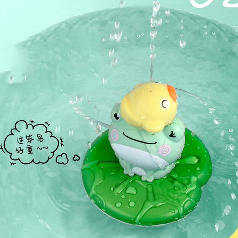 Water Play Toy Spray Water Shower Swim Pool Bathing Game Cute Frog Waterproof Electric For Kids Educational Bath Toy