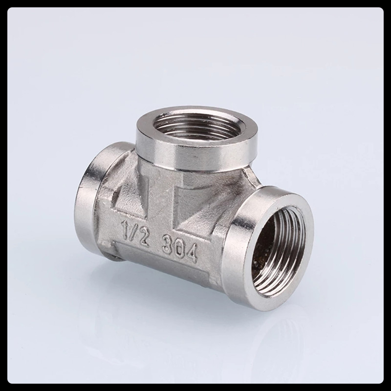 1/2 3/4 BSP 304 Stainless Steel Female Male Thread Tee Type Reducing Elbow Butt Joint Adapter Adapter Coupler Plumbing Fittings