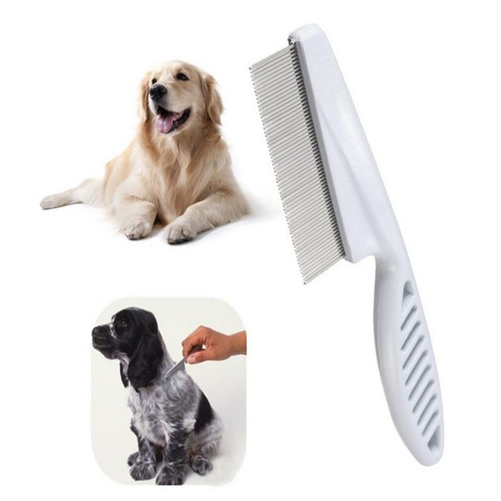 Gran comodidad cabeza piojos peine de Metal cabeza de lienoide peine de Piojos de dientes finos de huida con mango para niños herramienta de mascotas
