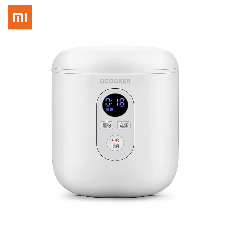 Xiaomi ocuiseur Mini cuiseur à riz 1.2L Intelligent électrique PFA revêtement en poudre cuisinières pour les étudiants à la maison cuisson 300W 220V