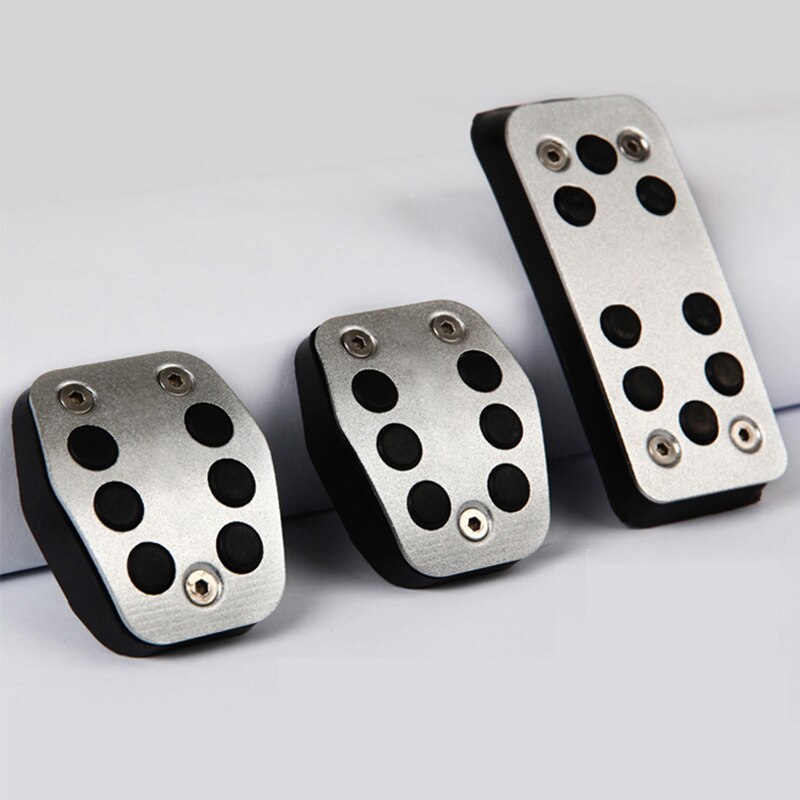 Aleación de aluminio, Pedal de acelerador para automóvil, almohadillas para Pedal de acelerador, cubre pedales para Ford Focus 2 3 4 MK2 MK3 MK4 2005: MT 3pcs