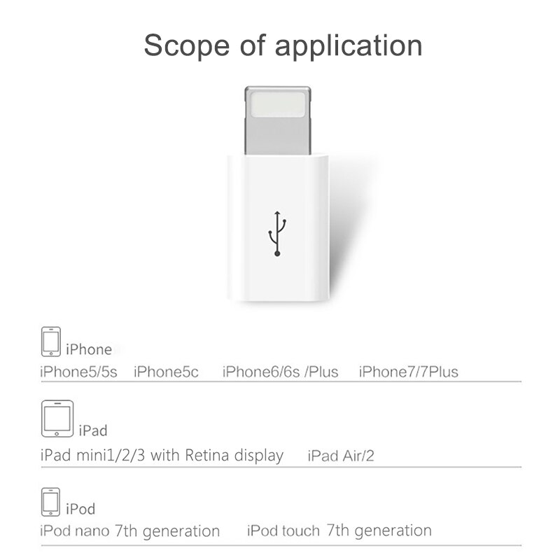 ミニotg雷マイクロusb appleのiphone 5 5g 11 プロマックスxs最大xr × 7 8 6s 6 プラスデータ同期充電ケーブルコネクタ