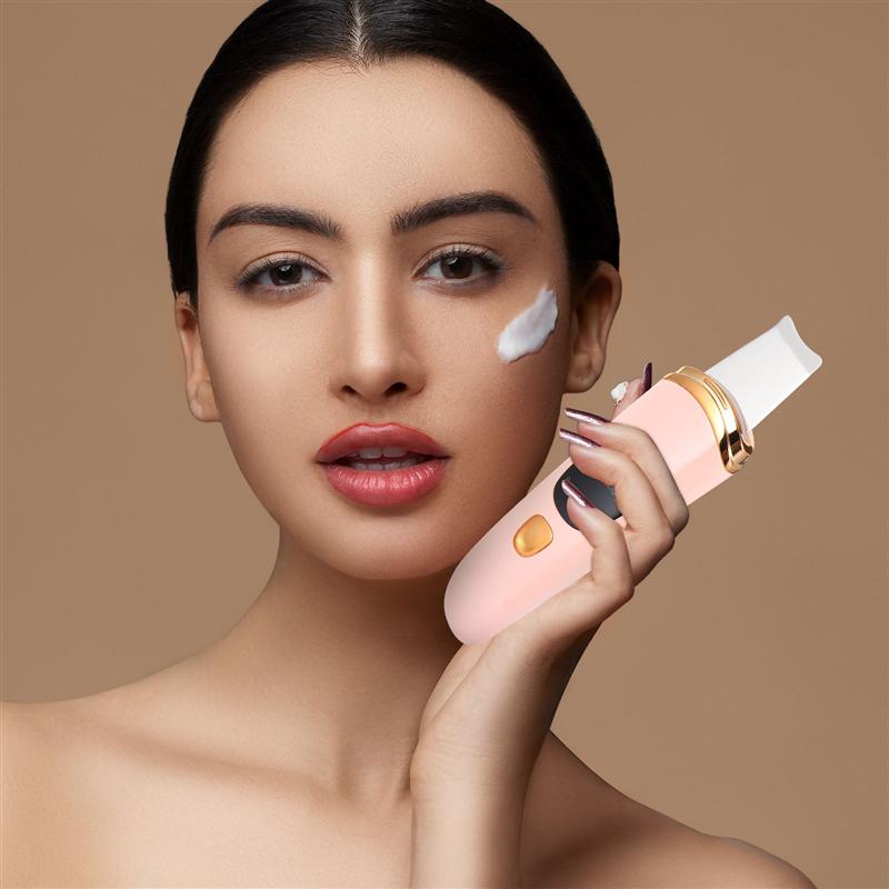 Skin Scrubber Rechargeable Ultrasonic Pore Cleaner Blackhead Remover Facial Lifting Tool