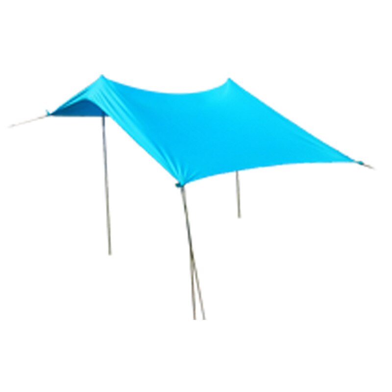 Familie Strand Zonnescherm Lichtgewicht Zon Schaduw Tent Met Zandzak Ankers 4 Gratis Pinnen UPF50 Uv Grote Draagbare Luifel Shippin: Blue