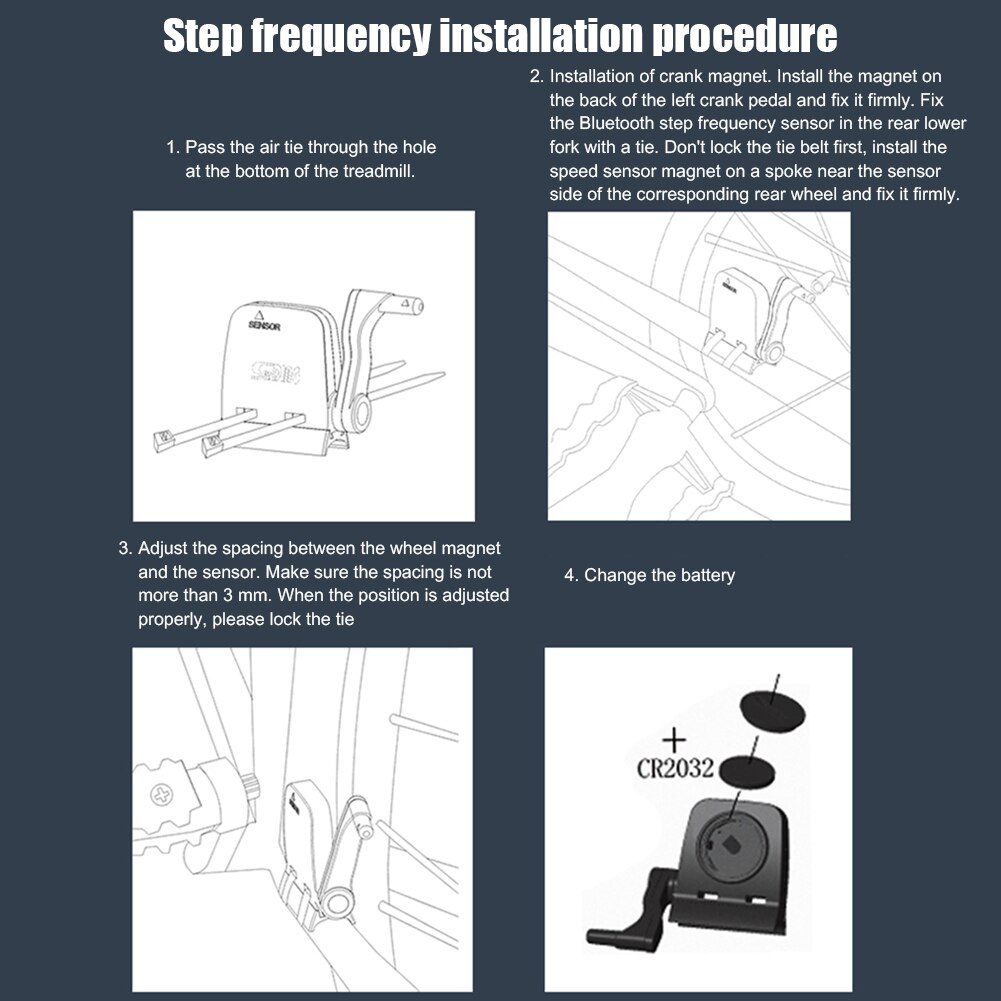 SunDing Bicycle Computer Bike Speed Cadence Sensor Road Bike MTB Sensor Wireless Speedmeter Bluetooth 4.0 MTB Cycling with APP