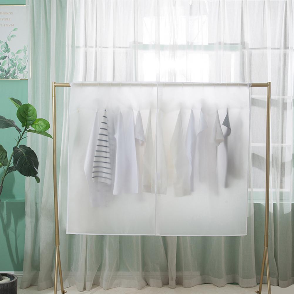 PEVA	Hanging Closet Cover Closet Cover Dust-proof Transparent Closet Cover PEVA Lace Up Clothes Protector for Bathroom