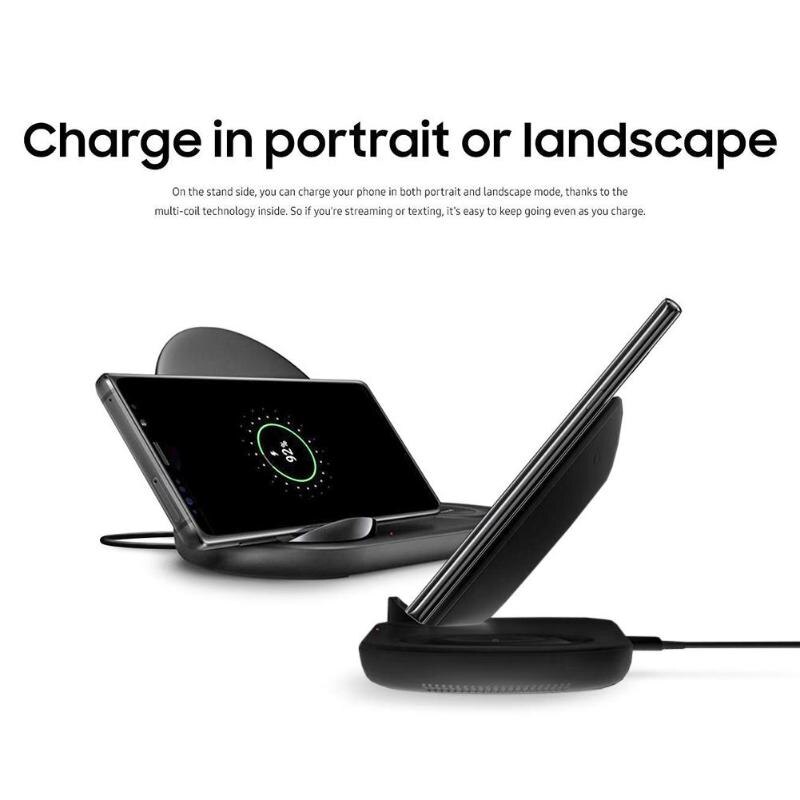 Mobile Phone Wireless Charger Fast Charging Stand Dock for Samsung Galaxy Note 9 Holder for Watch Mobile Phone Holder