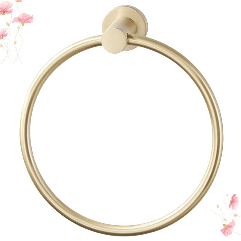 Robe Haak Roestvrij Staal Handdoek Haak Opknoping Badkamer Handdoek Ring Creatieve Handdoek Haak Golden Massief Messing Badkamer Accessoires