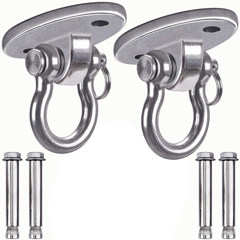 Stainless Steel 304 Heavy Duty Swing Hangers Swing Sets 250Kg Capacity for Swing and Yoga Hammock Chair Sandbag: Default Title