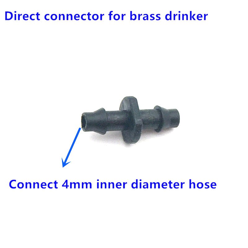 Rata ratón bebedero de boquilla de agua automática rata alimentador con acero inoxidable tarjeta hámster conejos roedores para beber suministros: Direct Connector
