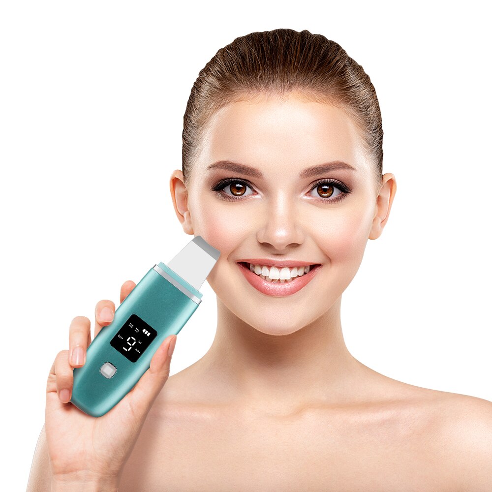 Ultrasonic Face Cleaner Skin Scrubber Ultrasound Vibration Massager Ultrasound Peeling Clean Tone Lift Scrubber