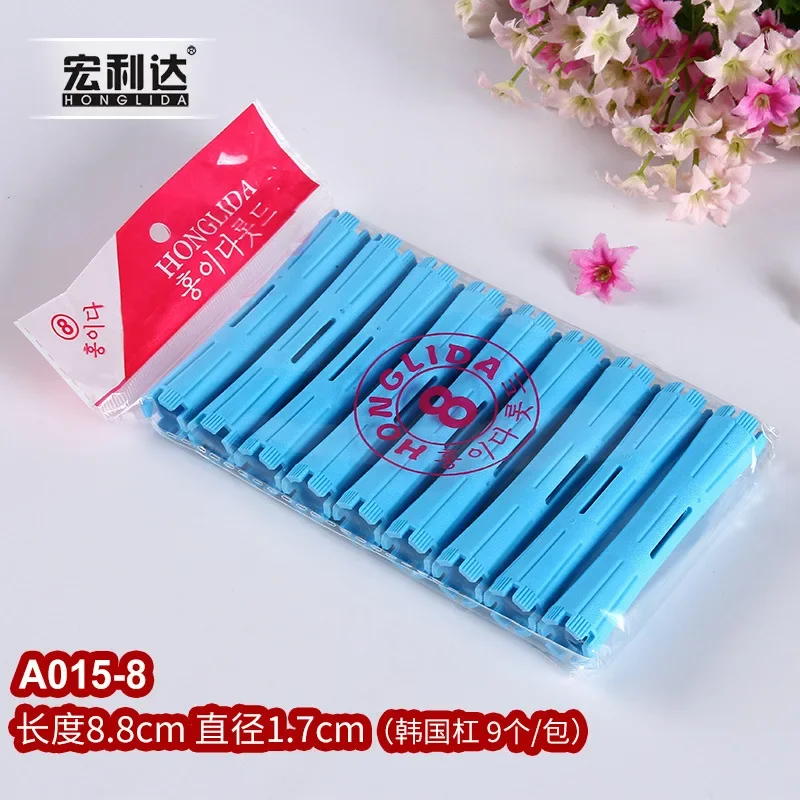 Би weeди tiges de permanente de cheveux tiges de vague froide tiges de permanente en plastique rouleaux de friser de cheveux bigoudis peigne en queue de pied en acier bigoudi sans chaleur: WHITE