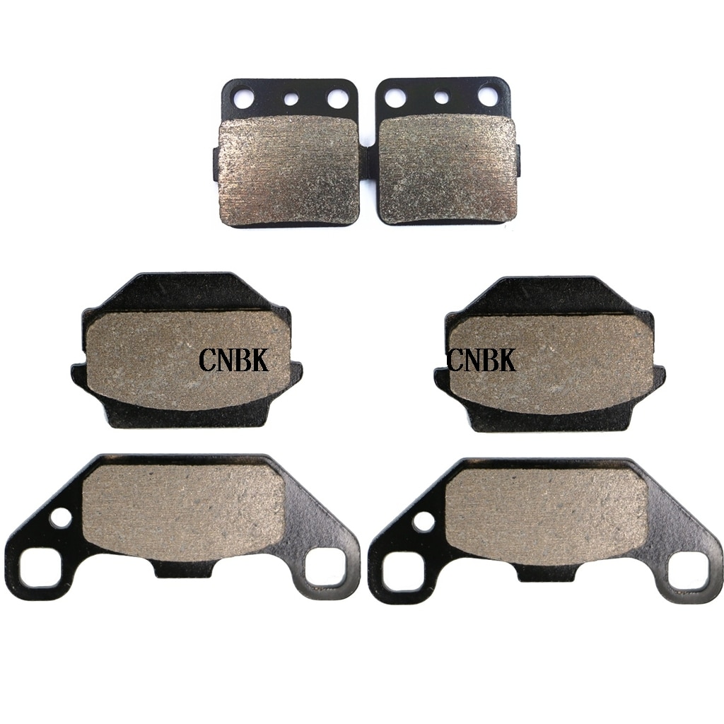 thumbnail interactive-video image 1 of Caltric Front & Rear Brake Pad Set For Kawasaki Lakota Sport KEF300 2001-2003 - Semi-Metallic (3 Pads) 1 of 5