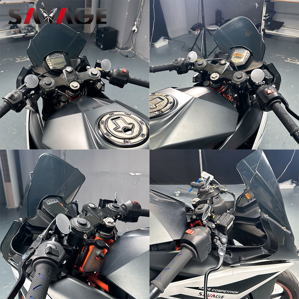 2025 RC390 RC125 Specchi retrovisori Specchio per punto cieco per RC 125 200 250 390 2014-2024 Specchio laterale ausiliario convesso senza montatura