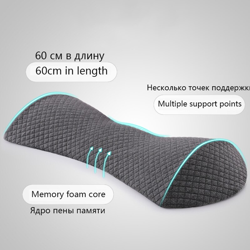 Memory Foam Zwangerschap Kussen Vrouwen Zwangere Body Ondersteuning Taille Kussen Orthopedische Side Sleeper Back Massage Kussen Beddengoed Slaap