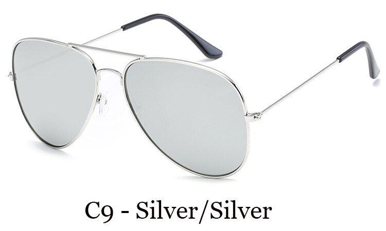 NODARE 3026 Pilot Sunglasses Women/men Classic Brand Aviation Sun glasses Retro Outdoor Driving Oculos De Sol 3025: C9