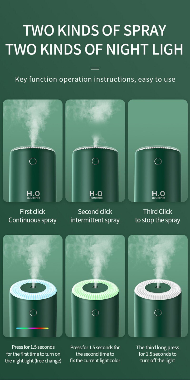 USB Air Humidifier Electric Aroma Diffuser Mist Wood Grain Oil Aromatherapy Mini Home Office Face Sprayer Reed Diffuser Sets