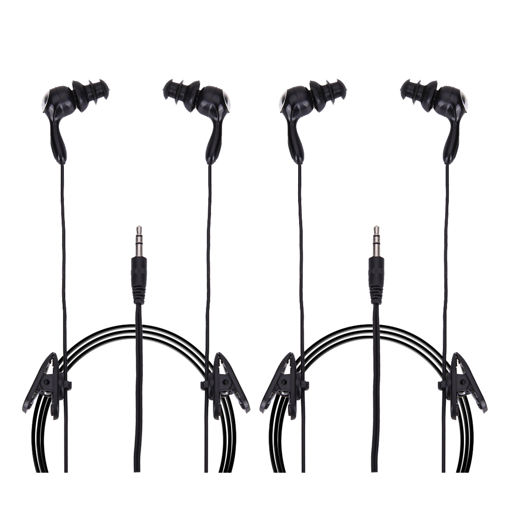 Auriculares deportivos intrauditivos de 3,5mm para natación, auriculares de música impermeables para iPhone, reproductor de MP3, Auriculares deportivos con cable: YELLOW