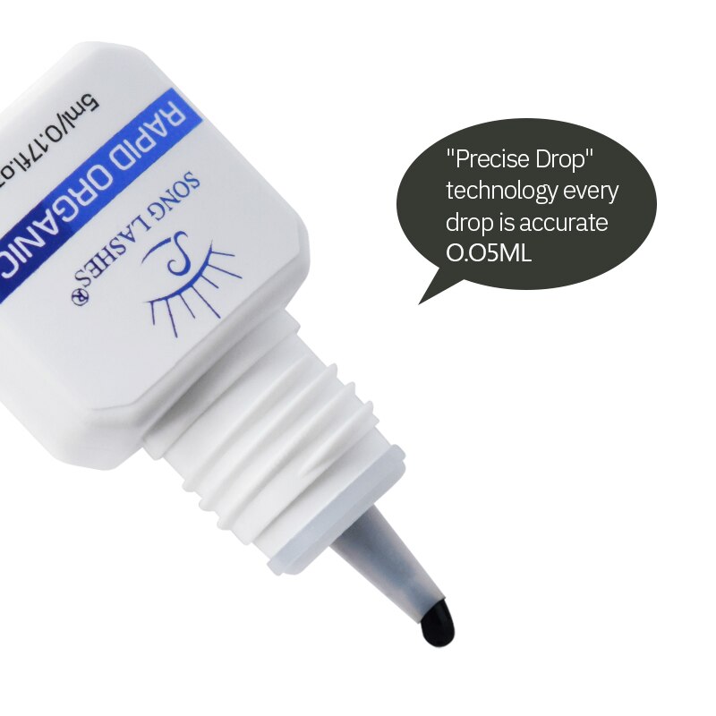 Colle adhésive forte de 10ml pour extensions de cils, 1-2 secondes, séchage rapide, professionnelle, noire