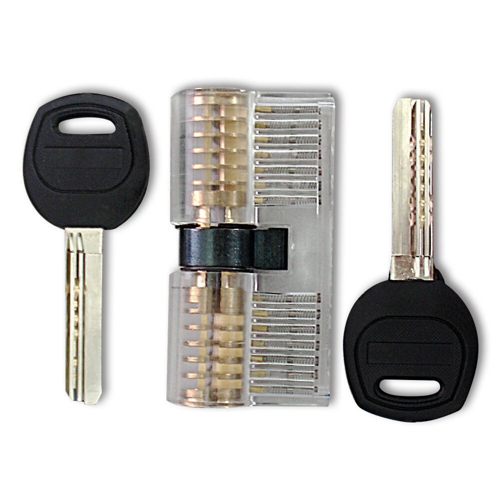Krystal lås pick træning udendørs bagage taske lås hængelås kombination sæt til at praktisere lås håndværk låsesmed værktøjer