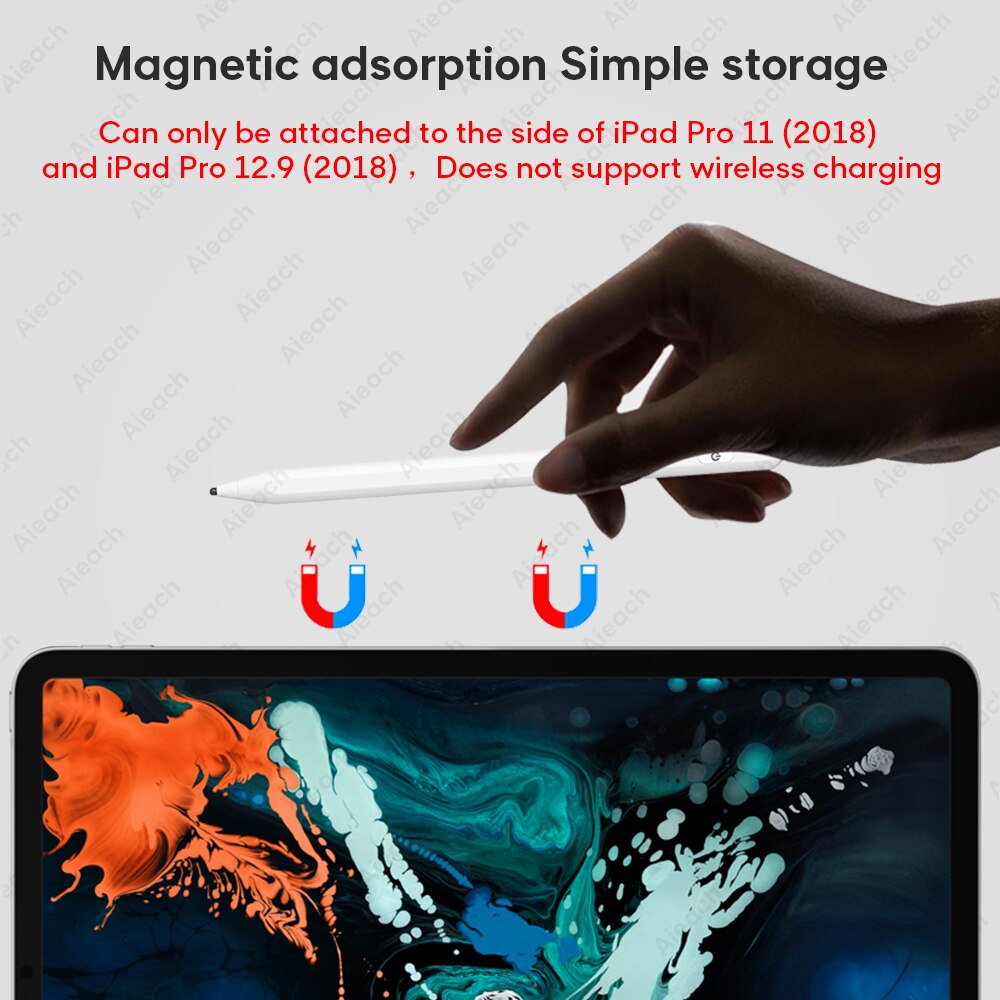 Universal Active Stylus Pen Magnetic Adsorption Tablet Pencil For Drawing Writing Android Smart Phone Pad Charging Stylus