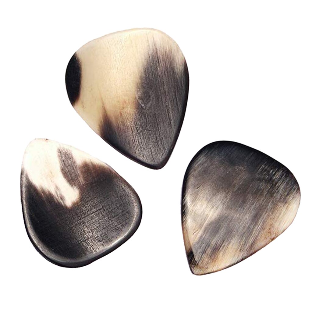 3 Pcs Gekleurde Gitaar Pick Hoorn Gitaar Pick 31 Mm Handgemaakte Hoorn Snaarinstrumenten Voor Akoestische Folk Gitaar