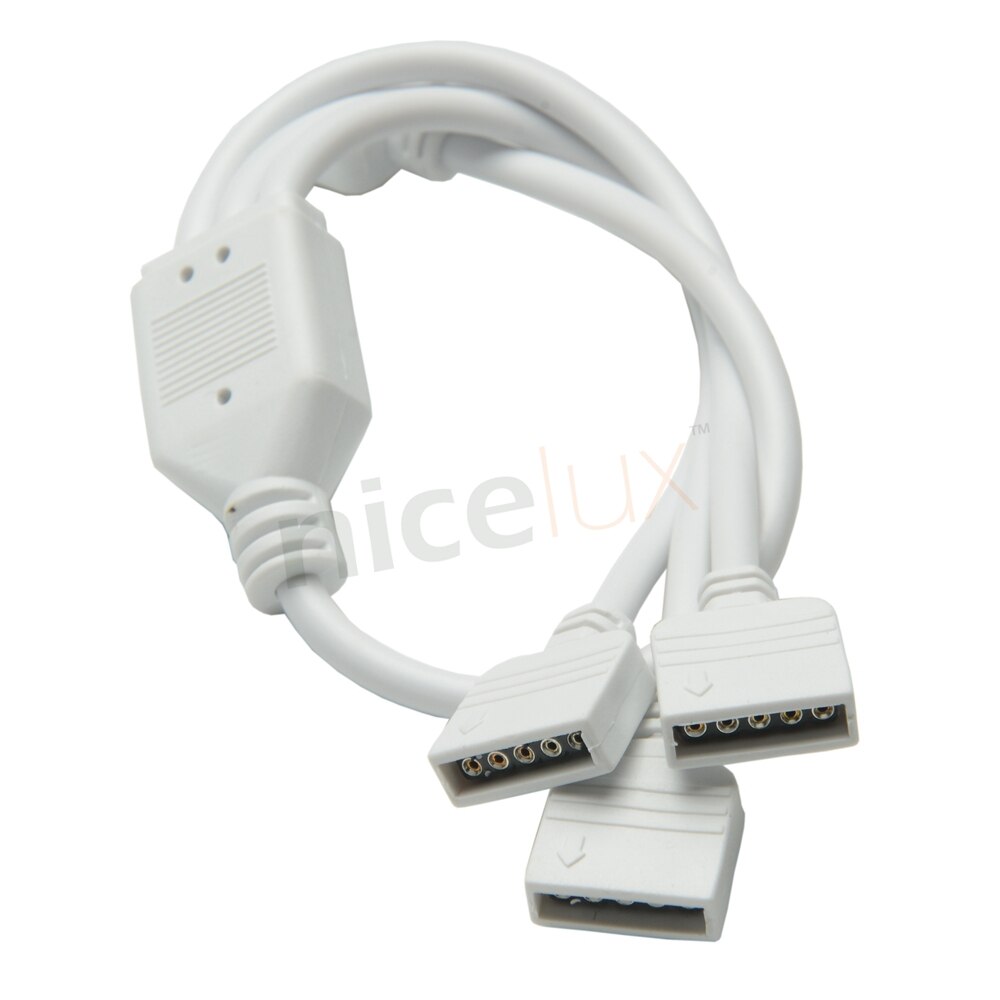 RGBW 5 Pin Wire Connector 1 to 2 1 to 3 1 to 4 Female to Female Splitter Connector Extension Cable for 5050 LED Strip Light