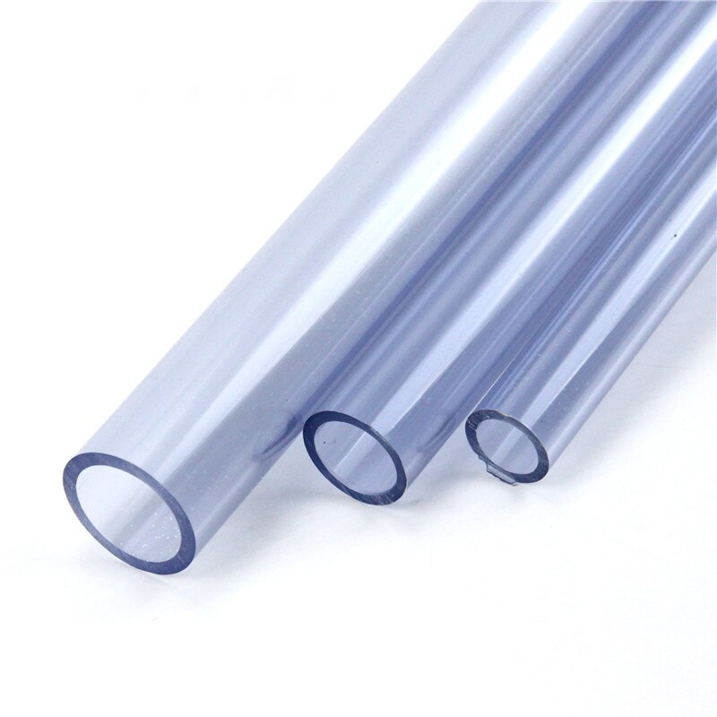 Läpinäkyvä putki upvc putki hi vesiputki kastelu kalasäiliö pvc putki akvaarioputki 1 kpl  (50cm)
