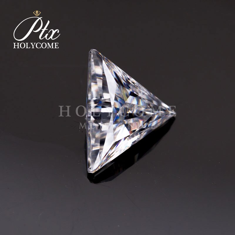 5.5x5.5mm hurtownie wysokiej jakości GH VVS1 podawać Moissanite diament test trójkątne cięcia kamienia dla Jewlery Bluk cena sprzedaży za karat
