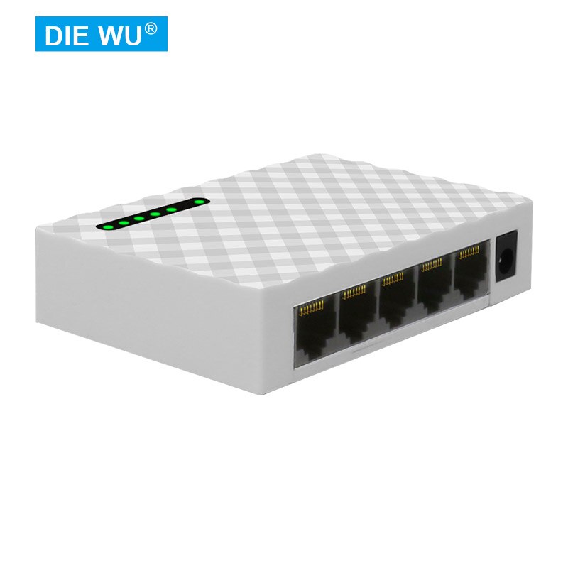 TXE034 5 Port Gigabit Ethernet Network Switch,Ethernet Splitter/Plug & Play/Fanless/Traffic Optimization/Unmanaged