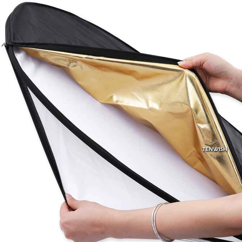 TENWISH 43 zoll/110cm 5in1 Multi Rabatt Fotografie Studio Foto Faltbare Licht Reflektor tragbare foto Rabatt w/tragetasche