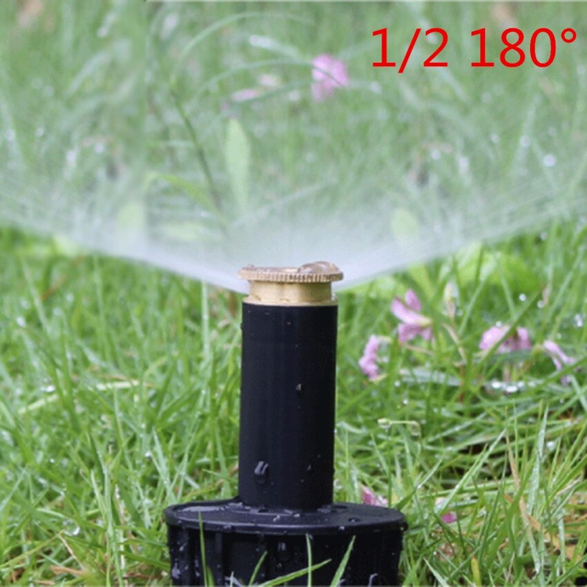 Garden Lawn Popup Sprinkler 90/180/360 Degree Irrigation Sprinkler Farm Refraction Nozzle For Watering and Irrigation: Blue