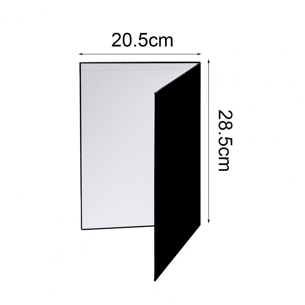Reflector de luz A4 3 en 1, cartón multiusos para fotografía, plegable, blanco, negro y plateado, absorbe la luz, papel reflectante grueso