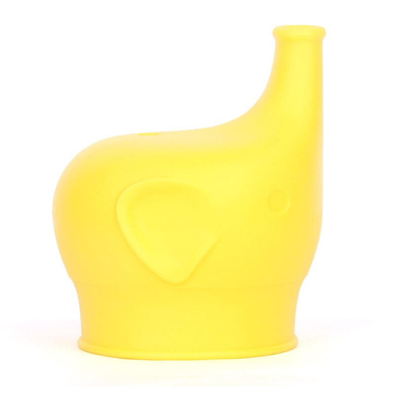 Silicone Sippy Lids for Baby Drinking Converts Any Cup or Glass to a Cup Makes Drinks Spillproof: Yellow