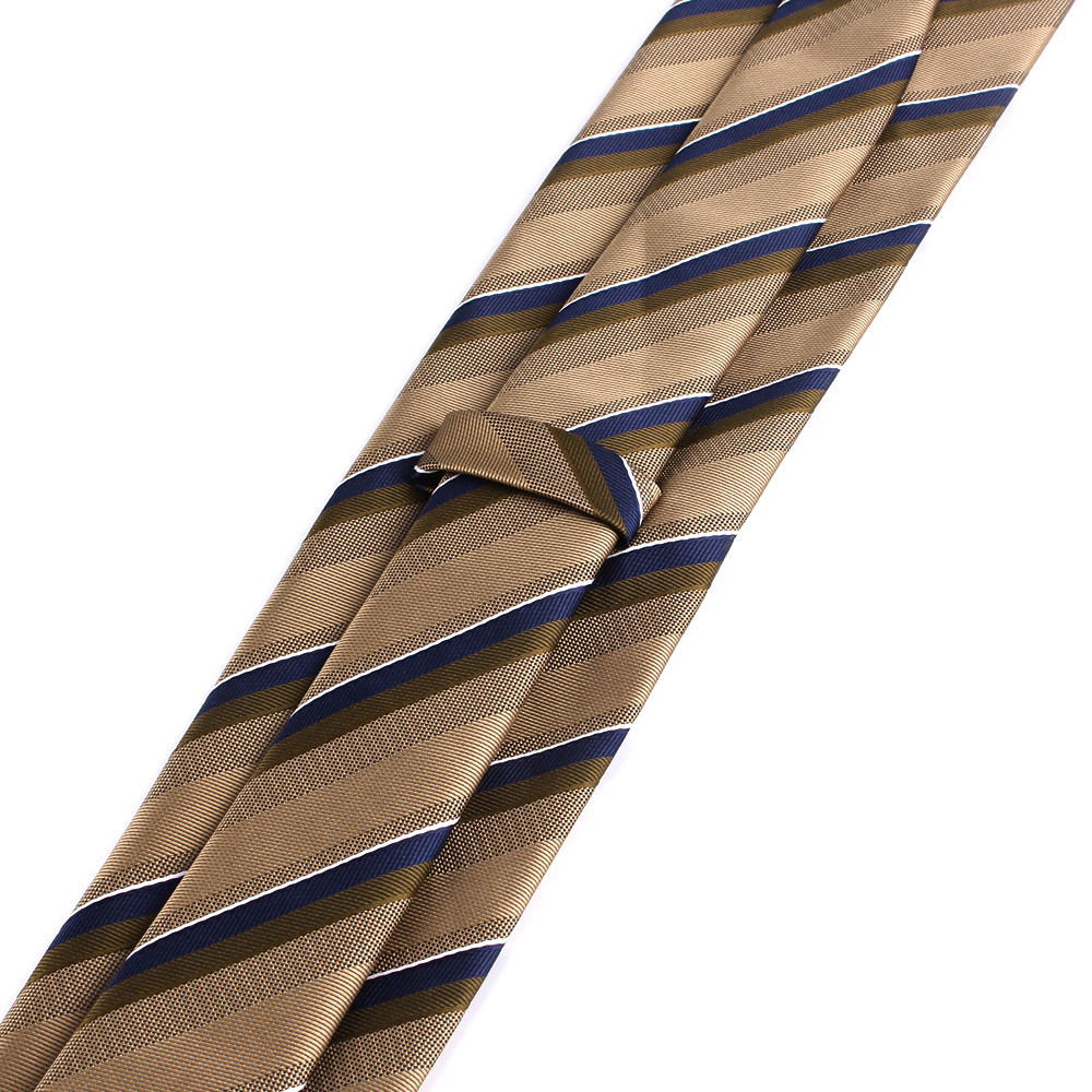 Striped Ties For Men Women Brown Neck Tie For Groom Classic Men's Tie Wedding Necktie For Groom Christmas Gravatas