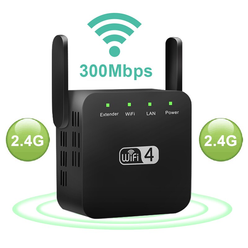 2.4G 5Ghz Draadloze Wifi Repeater Wi-fi Versterker 300M 1200 Mbps Wifi Booster Router 5G Wifi lange Range Extender Access Point: UK Plug / 2.4G 300M black