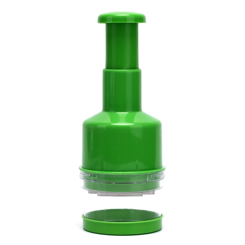 Onion Hand Chopper Pressure Garlic Onion Cutter Slap Chop Vegetable Helicopter Tomato Crusher Fruit Vegetable Tool Slicer Gadget: Green