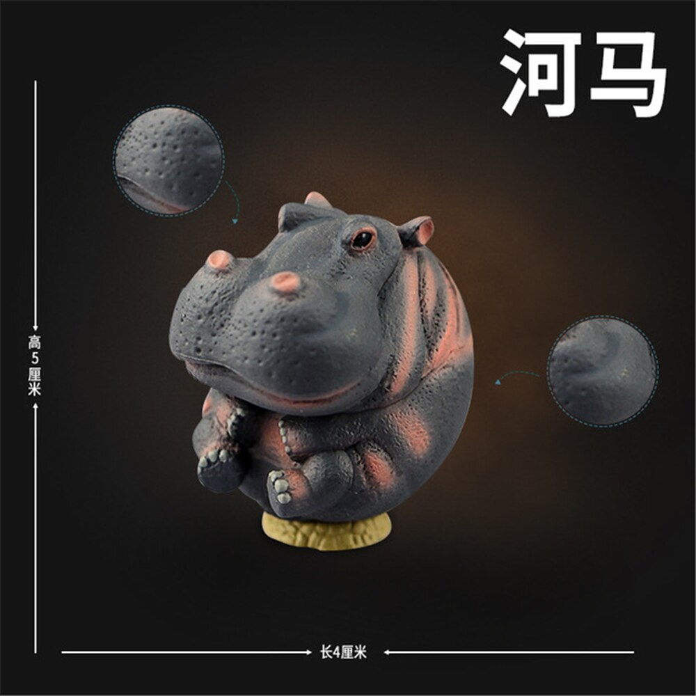 Lion Mandrill Hippo Elephant Penguin Dinosaur Tyrannosaurus Mosasaurus Triceratops Figure Animal Model Collector Decoration