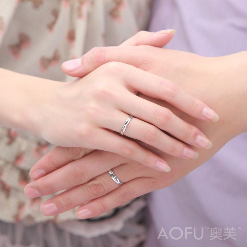 Lovers Ring 925 Sterling Silver Rings Korean Style Pure Silver Jewelry Simple Intertwined Couple Ring for Men Women