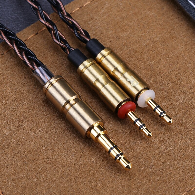 Openheart 8 Core Kabel Voor Hoofdtelefoon 1 Naar 2 Jack 3.5/2.5/4.4Mm Balans Upgrade Vervanging Silver kabels 1.4M Persoonlijkheid: 3.5 to 2.5